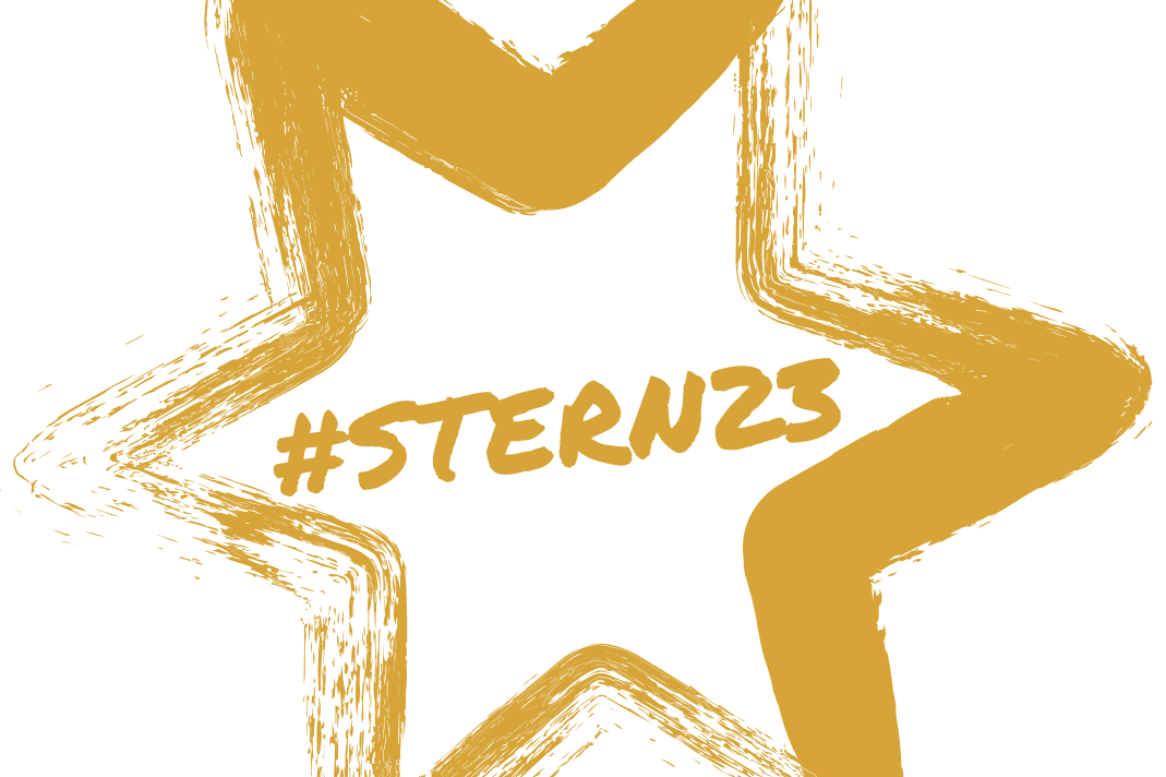 Stern mit Hashtag stern23