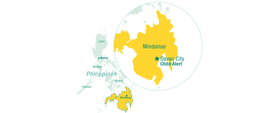 Landkarte von den Philippinen - Mindanao